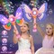 2 Pack Bubble Wand for Kids, Bubble Gun Machine Maker Blower Toys for 3 4 5 6 7 8 Kids Girls Boys Adults- Light Up Bubble Wand with Music for Princess Party Wedding Birthday Decorations